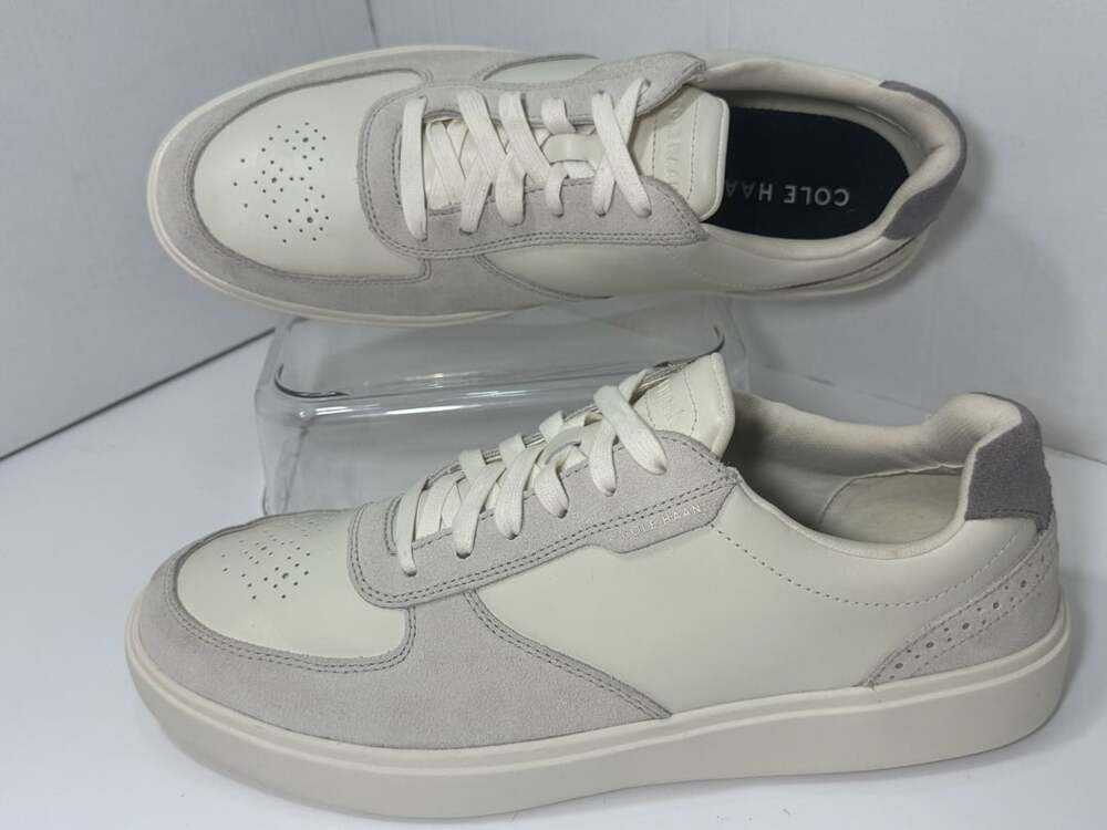 PERFECT! Cole Haan Grand Crosscourt Transition sneakers - White / Grey - Men's 1